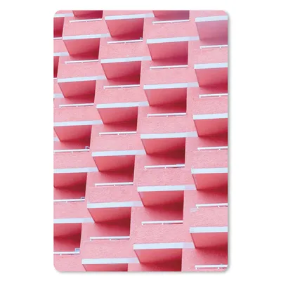 Produktbild von MuchoWow® Mauspad Mousepad Rosa - Balkon - Sommer - Architektur 40x60 cm - Mousepads - Maus Mat - Pad - Mausunterlage - Schreibtisch Accesoire