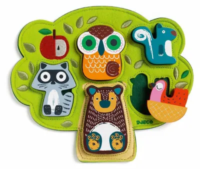 Produktbild von Djeco Puzzle mit Oski-Tieren – Lernspielzeug für Kinder