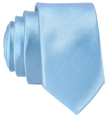 Produktbild von DonDon schmale hellblaue Krawatte 5 cm glänzend