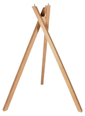 Produktbild von Dreibein Vogelhausständer aus Holz 102cm inkl. Schrauben und Erdnägel Natur