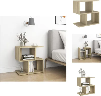 Obrázek produktu pro vidaXL Noční stolek Sonoma dub 50x30x51,5 cm materiál na bázi dřeva - Noční stolky