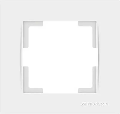 Produktbild von Mutlusan Rita 1-fach Rahmen für 1 Steckdose Schalter Dimmer weiss
