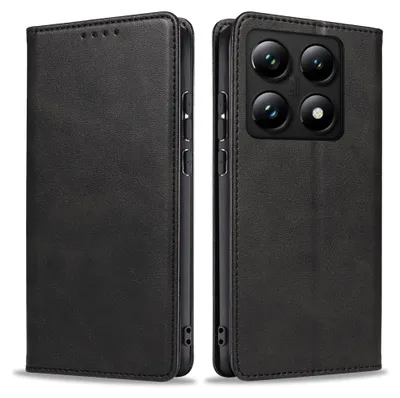 Produktbild von Handyhülle für Xiaomi 14T Kunstleder Flip Cover Hülle Klapphülle Case Kartenfach Farbe: Schwarz