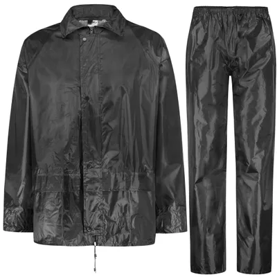 Imagen del producto de Omgoods - Conjunto impermeable para hombre - Chaqueta y pantalón impermeables con capucha