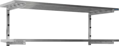 Image de Étagère murale SARO avec supports, 2 étagères, 800 mm