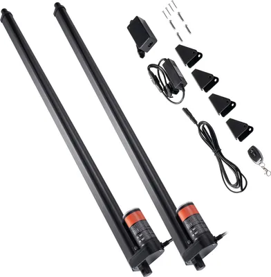 Image de Kit d'actionneur linéaire SucceBuy en 2 parties, 30 pouces, grande vitesse 0,35 pouce/s, 12 V, 220 lbs/1000 N pour soulever des téléviseurs, des tables et des canapés, protection IP54, télécommande sans fil incluse