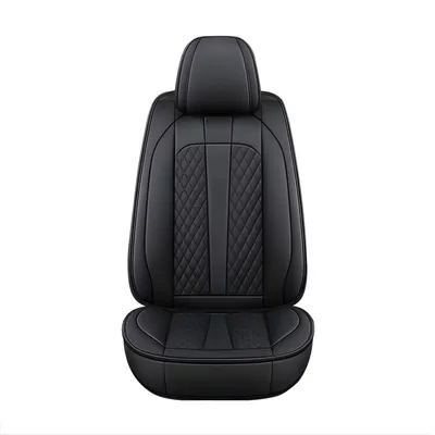 Produktbild von Autositzbezüge Set Universal – Premium Kunstleder Schwarz für Auto, SUV & Pick-up – Ganzjahresschutz
