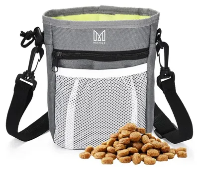 Image de Poche de friandises pour chien - Sac de dressage - Sac banane avec compartiment - Idéal pour l'entraînement et les promenades - Convient à tous les âges