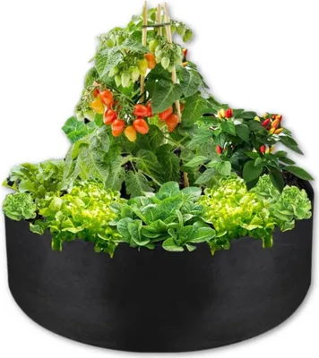 Immagine prodotto di EDIBAZZAR | Sacco grande per ortaggi vaso rotondo 120 x 30 cm