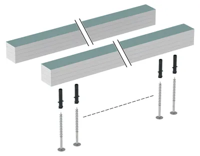 Produktbild von Geberit 111288001 Duofix Set Paneelstreifen