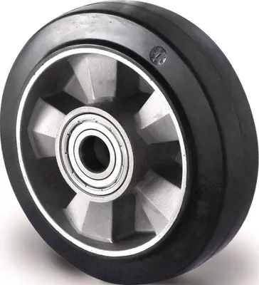 Zdjęcie produktu dla Koło zapasowe – średnica 125 mm, nośność 300 kg, opona gumowa, długość piasty 60 mm