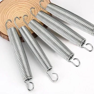 Produktbild von Famanu Trampolinfedern Ersatzfeder Set - Verzinkter Stahl, 10 Stück, 138 mm - Silber