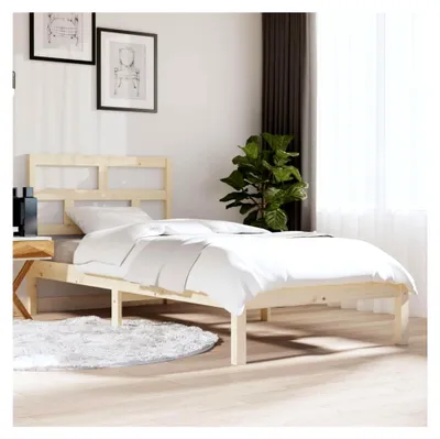 Produktbild von Einzelbett Bettgestell aus Massivholz ohne Matratze