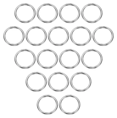 O-Ringe Edelstahl 32x40x4 mm, 18 Stück, silber, nahtlos