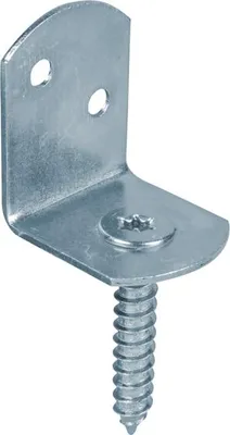 Produktbild von Alberts® Flechtzaunhalter L-Form galv. blau verzinkt HxB 83x32 mm