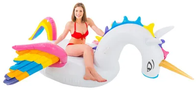 Produktbild von XXL Schwimmtier Regenbogen Einhorn  250 x 200 x 120 cm