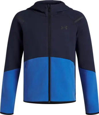 Produktbild von Under Armour Ua B Unstoppable Flc Fz - washed navy, Größe:L