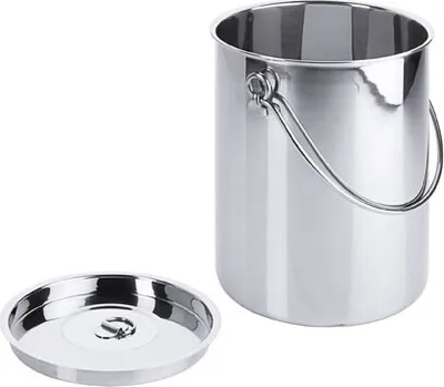 Produktbild von Eimer, Transporteimer, Edelstahl, 2-5 Liter wählbar, inklusive Deckel : 5 l Variante: 5 l