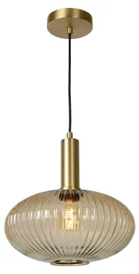 Image de Suspension MALOTO dorée et bronze, 1xE27x40W, verre, dimensions : 150x30x30 cm, IP20, Lucide