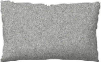 Produktbild von Biberna Melange 40x80 cm sturmgrau, Biber-Wende-Kissenbezug