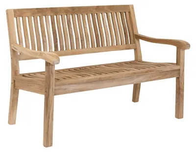 Produktbild von Stabile 3-sitzer Gartenbank Kingsbury in Premium Teak 150 cm