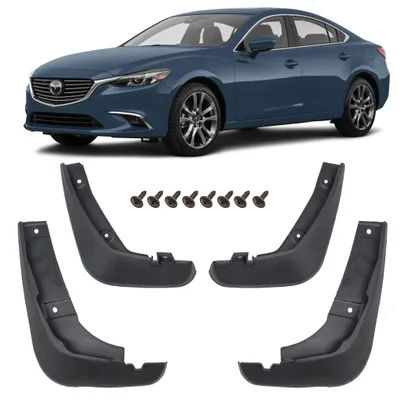 Produktbild von HERSTMOTO Schmutzfänger 4er-Set mit Befestigungssatz für Mazda 6 III GJ 2012–2024, vorne und hinten [4 Stück]
