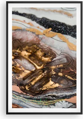 Produktbild von Gerahmtes Poster - Schwarzer Rahmen - Abstraktion Marmor Textur - 61x91,5 cm - Wand Bild - Wanddeko - Wandbilder - Kunstposter - Wandposter - Bilderrahmen - Bilder - Kunstdruck - P2BPA61x91-4549