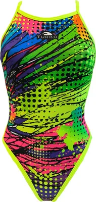Immagine prodotto di Turbo costume da bagno donna kriptonie sportiva con schiena aperta e spalline a V, taglia:44