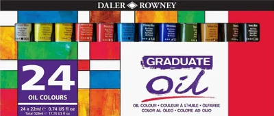 Immagine prodotto di Set di colori a olio Daler Rowney Graduate, 24 x 22 ml