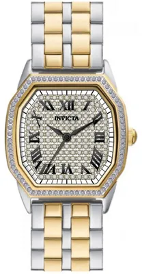 Obrázek produktu pro Invicta Wildflower 50080 – dámské hodinky – quartzový strojek – nerezová ocel se stříbrným ciferníkem – průměr pouzdra 27 mm