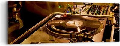 Produktbild von Bild auf Leinwand - Leinwandbild - Disco Tanz Musik Rhythmus - 90x30cm - Wand Bild - Wanddeko - Leinwanddruck - Bilder - Kunstdruck - Wanddekoration - Leinwand bilder - Wandkunst - AB90x30-0505
