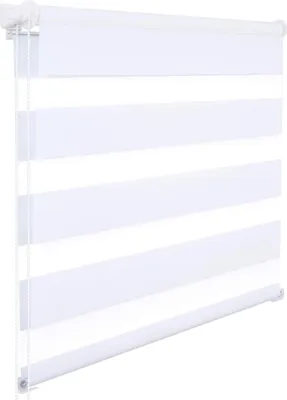 Produktbild von WOLTU Doppelrollo Klemmfix ohne Bohren für Fenster&Tür, 65x220cm (BxH) Weiß