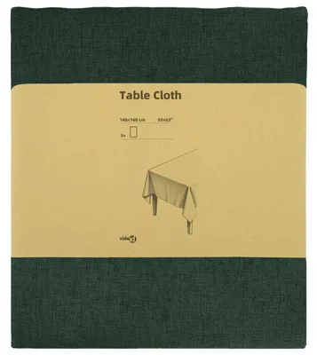 Image de vidaXL, nappe rectangulaire, lot de 5, vert foncé, 140 x 160 cm