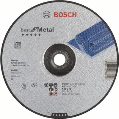 Produktbild von Bosch Trennscheibe gekröpft Best for Metal A 30 V BF, 230 mm, 2,5 mm 2608603531