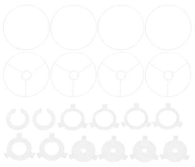 Lampenkap-Ringset 25 cm, 4 Stück, für DIY-Lampenschirme
