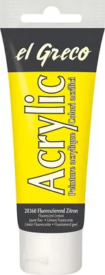 Obrázek produktu pro Kreul 28360 Akrylová barva Fluorescent Citron 75 ml 1 ks