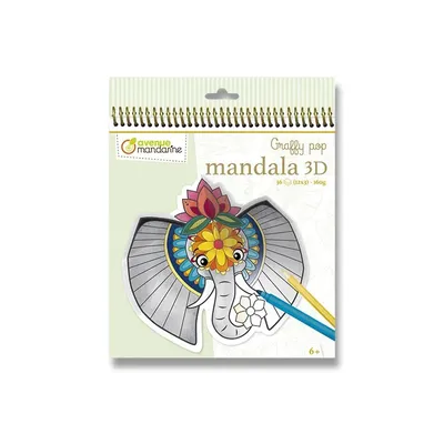 Zdjęcie produktu dla Clairefontaine Graffy Pop Mandala3D, zwierzęta sawanny