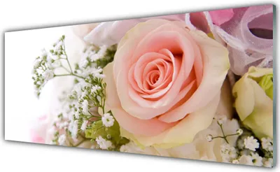 Produktbild von Glasbilder 125x50 Wandbild Druck auf Glas Rosen Pflanzen