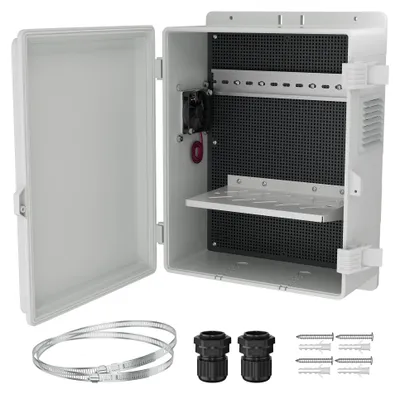 Productafbeelding van Verdeeldoos voor buiten, waterdicht, schakelkast (37,5 x 19,7 x 13 cm)