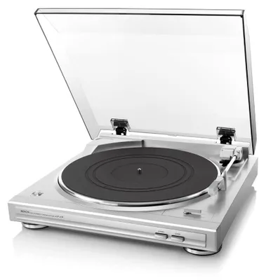 Immagine prodotto di Giradischi analogico Denon DP-29F, trasmissione a cinghia, completamente automatico - Argento