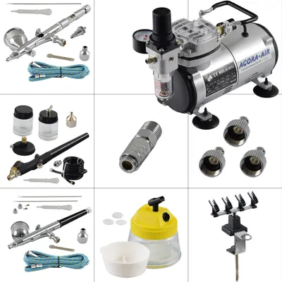 Produktbild von Agora-Tec® Airbrush Komplett-Set EXPERT V.13