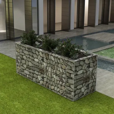 Obrázek produktu pro Maison Exclusive - Gabionový vyvýšený záhon ocel 270 x 90 x 100 cm