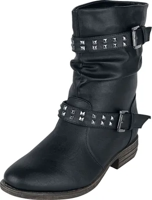 Produktbild von Brandit Boot Damen Ladies Biker Boot schwarz Basics, Rockwear Kunstleder EU39