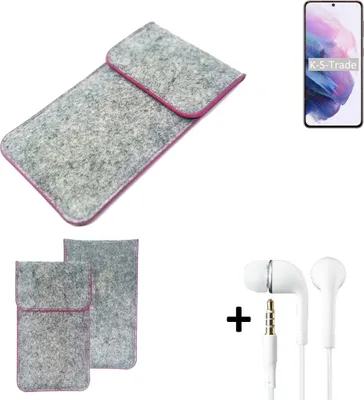 Produktbild von K-S-Trade Handy Schutz Hülle kompatibel mit Samsung Galaxy S21 5G Exynos Schutzhülle Handyhülle Filztasche Pouch Tasche Case Sleeve Filzhülle