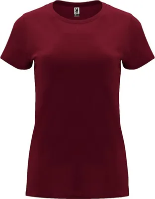 Produktbild von Roly CA6683 | Damen Capri T-Shirt, Tailliert und eng anliegend geschnitten - Farbe: Garnet Red 57 - Größe: M