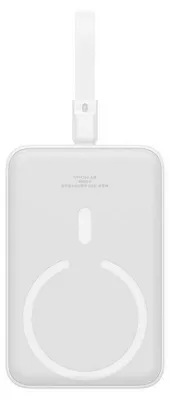 Zdjęcie produktu dla Baseus P10022109223-00 Powerbank litowo-polimerowy (LiPo) 10000 mAh z bezprzewodowym ładowaniem biały