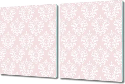 Produktbild von Herd-Abdeckplatte Glas Schneidebrett Ceranfeld-Abdeckung - 2x 40x52 cm - Damast pastell