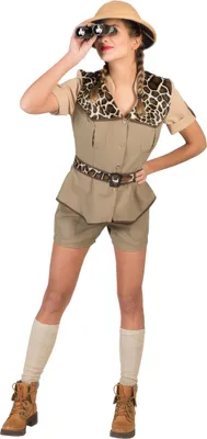 Produktbild von Safari-Abenteurerin Kostüm für Damen beige - S
