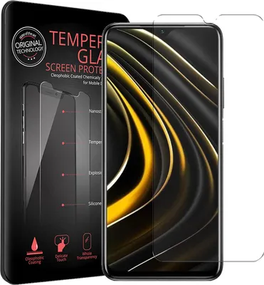 Immagine prodotto di 2x pellicola protettiva per Xiaomi Poco M3 protezione dello schermo in vetro blindato del telefono cellulare