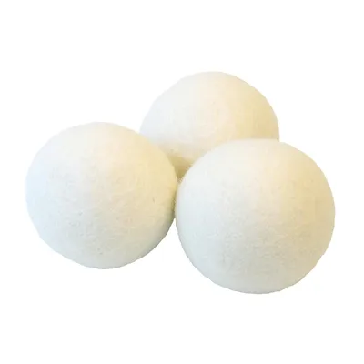 Produktbild von BRIX Trocknerbälle Neuseeländische Wolle Ø7,7cm, natur, 3-teilig (1 Set)